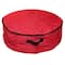 36" Red 2-in-1 Quilted Zip Up Christmas Garland & Wreath Storage Bag